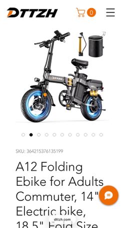 DTTZH A12 folding e bike 48v