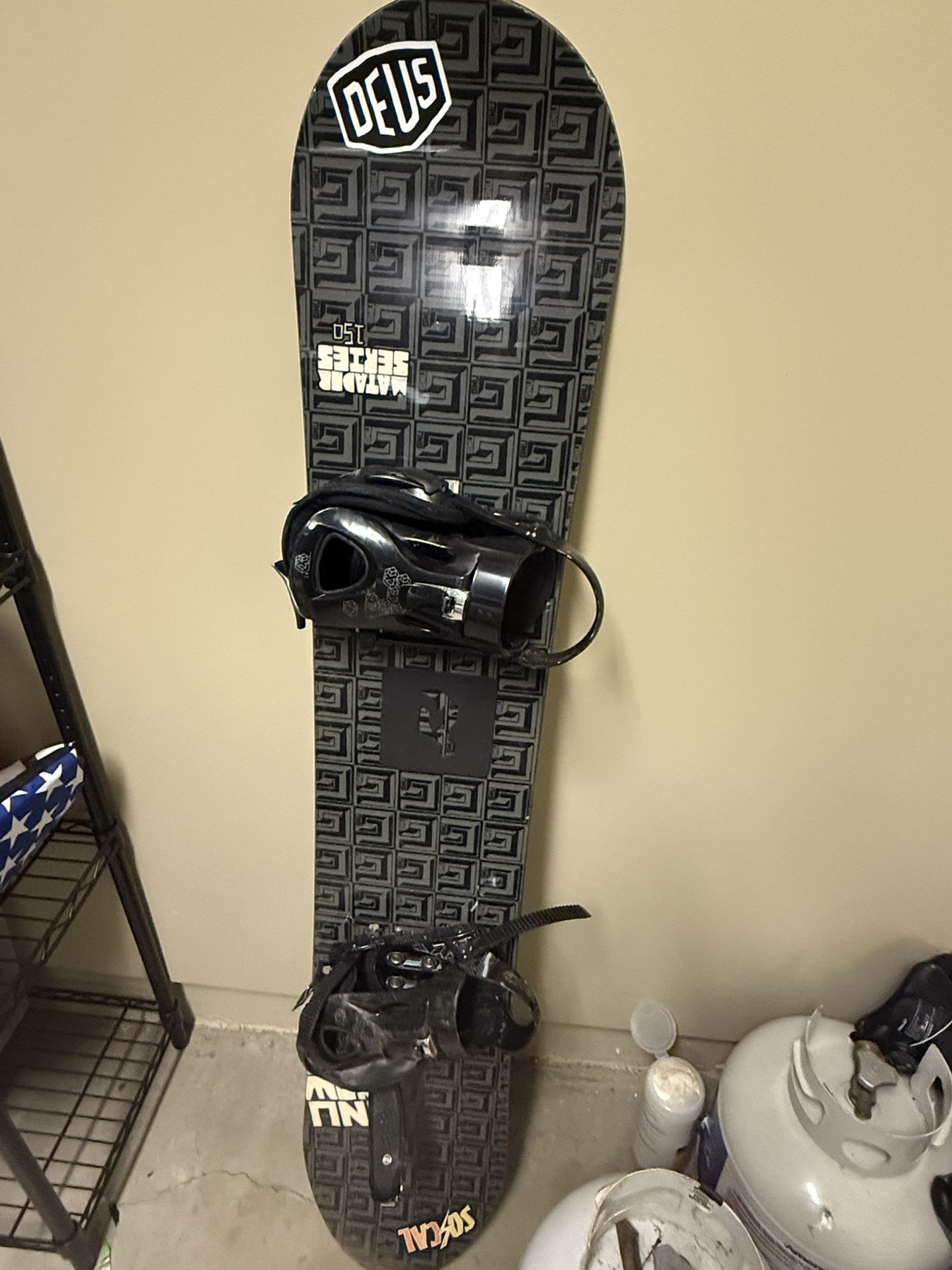 Gnu Snowboard And Burton Bindings