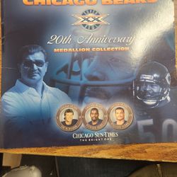 Chicago  Bears 20th An. Coin Book