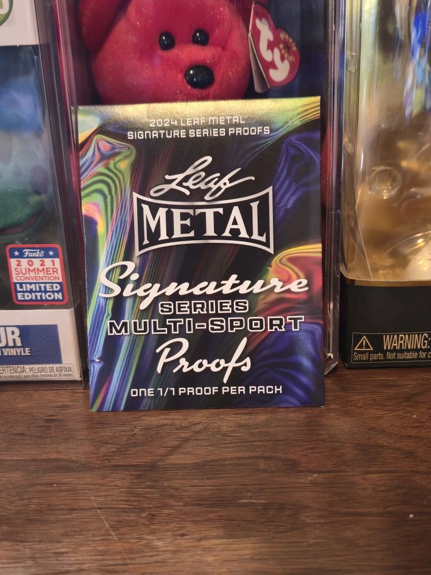 2024 Leaf Metal Signature Series (1) Signed Card, Multi-Sport Proofs 1/1 trading cards. Factory Sealed Mystery Packs