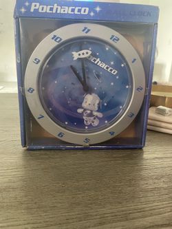 Sanrio Pochacco space-themed wall clock
