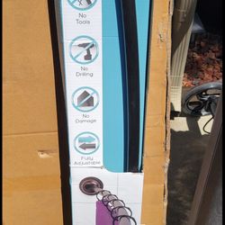 NeverRust Aluminum Tension Curved Shower Rod – Bronze