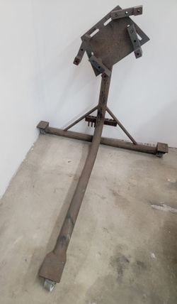 Antique rare motor engine stand mount rotating