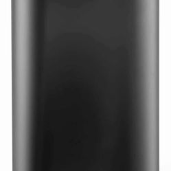 Stainless Steel Kitchen Garbage Can, Step Waste Bin with Hinged Lid and Removable Inner Bucket, Soft-Close, Dustbin (Black, 13.2 Gal)