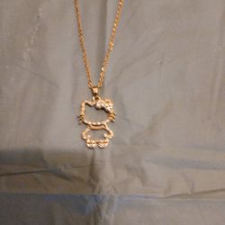 Hello Kitty gold Pendant Necklace