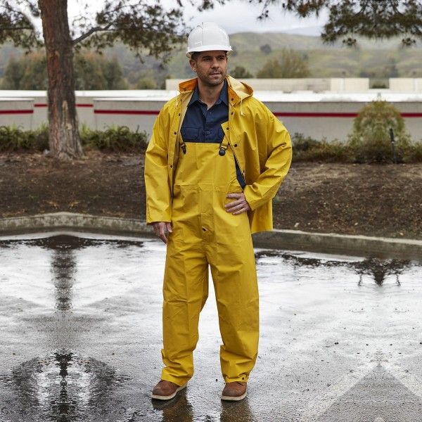 WESTERN SAFETY Yellow Rain Suits, 2-Piece  Runs Small