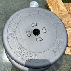 Weight Plates 4 15lbs 