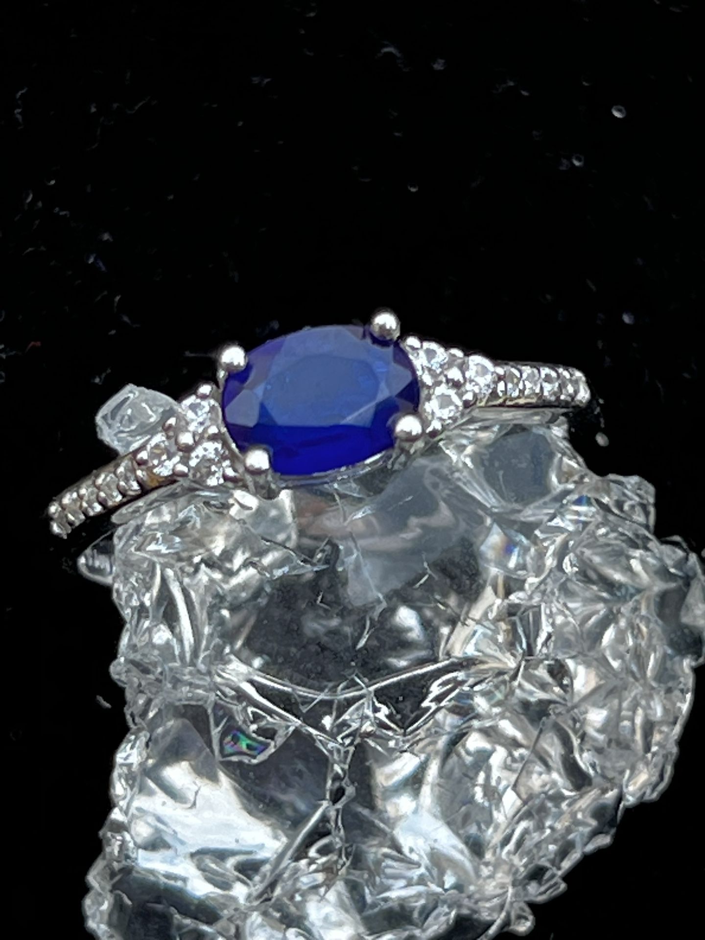 Tanzanite Blue Spinel Ring π 925 Silver