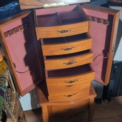 Vintage Jewelry Armoire 