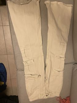 Pacsun Low Rise Cargo Flared Jeans