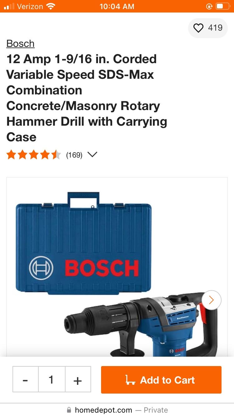 Bosch Rotary Hammer Drill (NEW in Box)