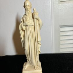 8.5” Vintage  Bianchi Saint Jude Figurine Statue Made In Italy 