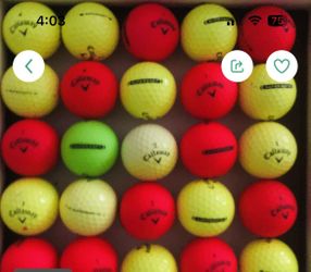 30 Callaway Color Supersoft Used Balls Near Mint Condition