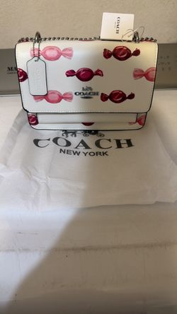 Coach New York Candy Print Chain Crossbody Bag
