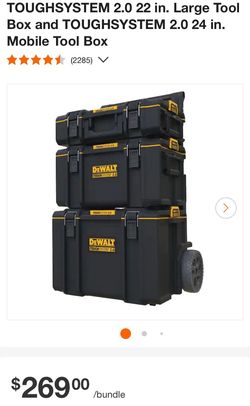 Dewalt 2.0 Tough Systems Tote Tool Boxes