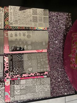 Nail Art Stamping Plates And Gel