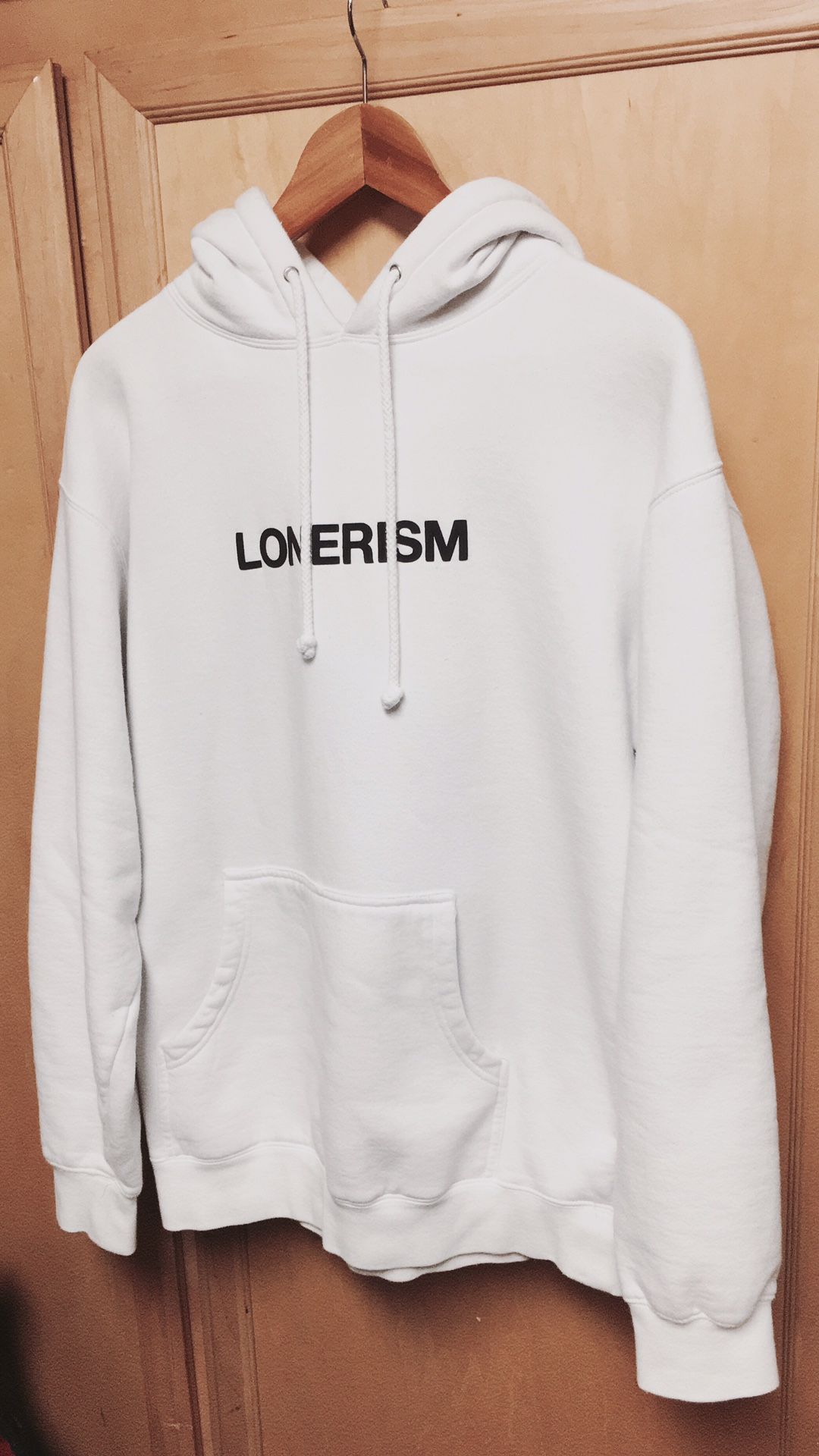 Authentic Lonerism Hoodie Size Medium Fits Large , Brand Worn By Multiple Famous Artists , Sold Out Retail 100$ Asking Only 85$ !