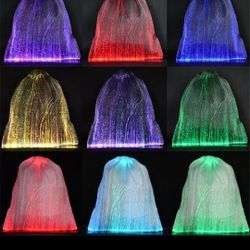 Hallowen Backpack LED 7Colors 5 Modes. SAME BACK PACK!!! 7 IN ONE!! Light Up Rave Luminous Backpack 7 Color Flashing Fiber Optic Drawstring Bag Glow