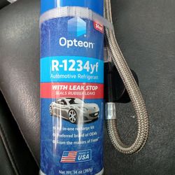 All In One Air Conditioning  Recharge  With Leak Stop
