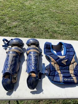 Easton Baseball softball ball catchers gear blue