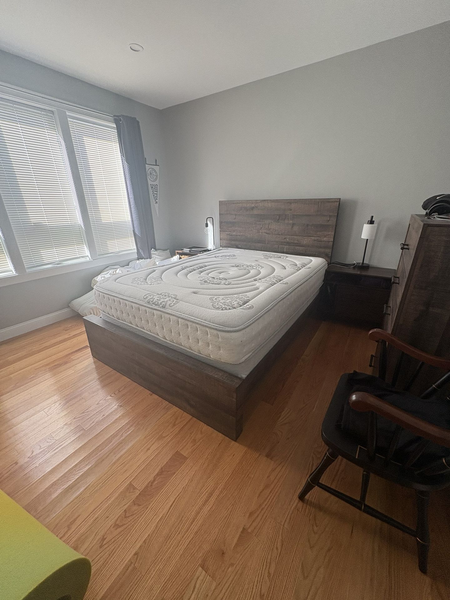 PENDING PICKUP Queen Bed Frame And Box Spring
