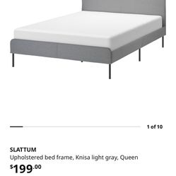 IKEA Queen Bed Frame And Mattress