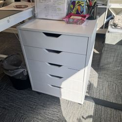 Five Drawer Mobile Filing Cabinet