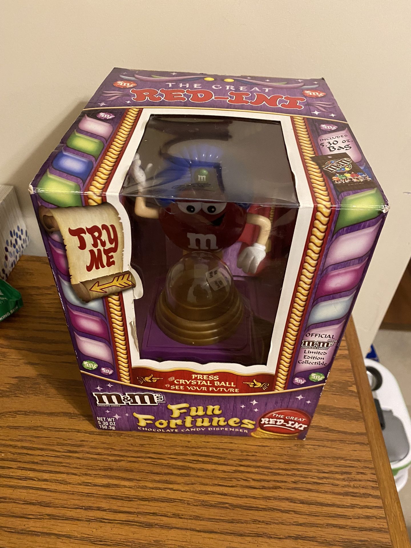 Nib M & M’s The Great Red-Ini Candy Dispenser