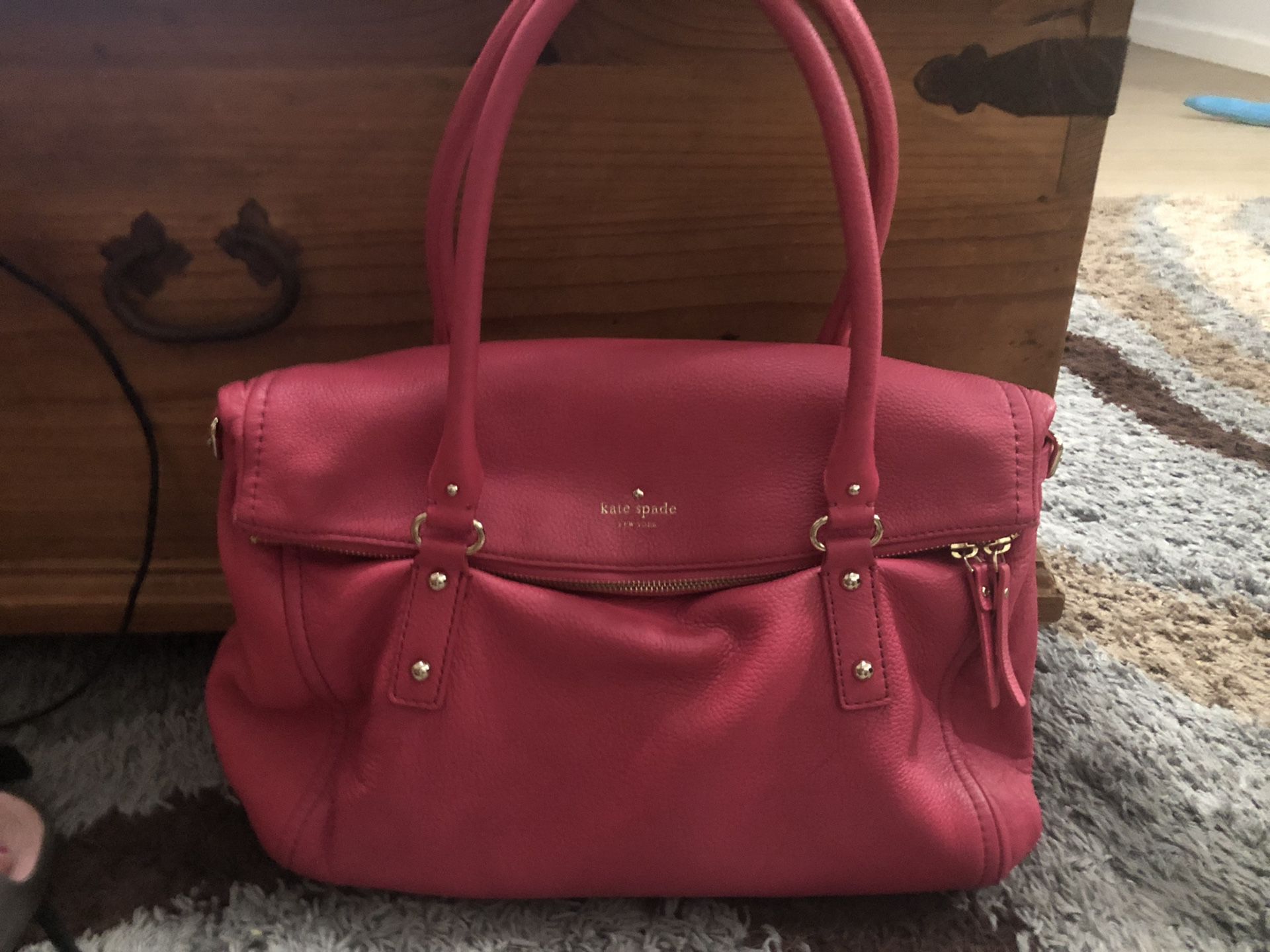 Large Bright Pink Kate Spade Bag