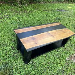 Handcrafted Solid Wood Coffee Table