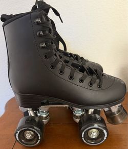 IMPALA Black Roller Skates Quad PVC Size: W-US 3 M-US 1