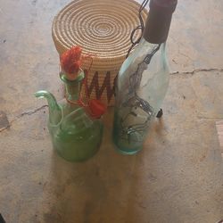 Vintage Wine Bottles With ice Chamber