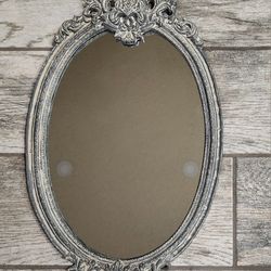 Small Gothic ornate wall mirror 11x18.5 inches