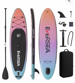 10' Inflatable Stand up Paddle Board,with Premium SUP Paddle Board Accessories,