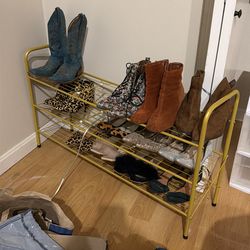 Metal 3 level shoe rack