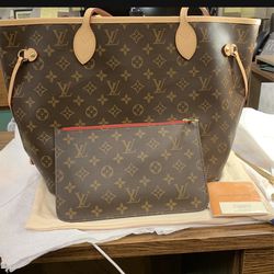 Louis Vuitton Neverfull MM Tote As New with Dust Bag & Receipt