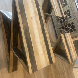 3 Piece Wooden Table Set 