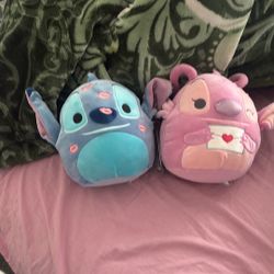 Stitch And Angel Valentine Squishmallow