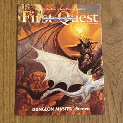 D&D Advanced Dungeons & Dragons First Quest 2nd Edition Dungeon Master Screen