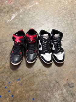 Nike Jordan pandas high size 11.5 and red jordans size 11.5