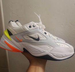 Nike Mens M2K Tekno Pure Platinum,White  Lace Up Low Top, size 14