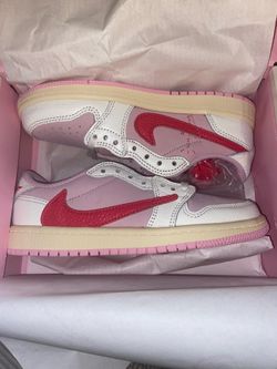 Jordan 1 Retro low OG Travis Scott tropical pink size 1.5Y