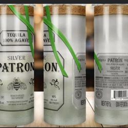Tumbler Mug Insulated Patron Silver Designs HOT/COLD 20oz 