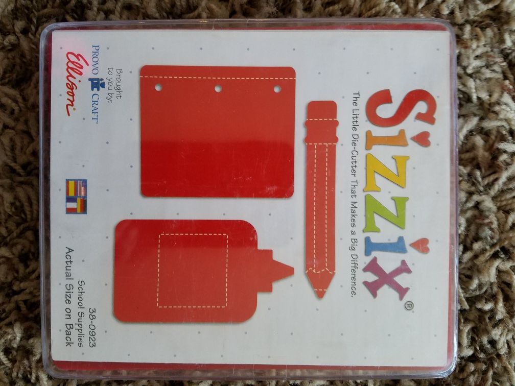 Sizzix Originals Large Die School Supplies #38-0923