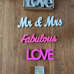 Standup Party Word Props & LED Marquee Signs