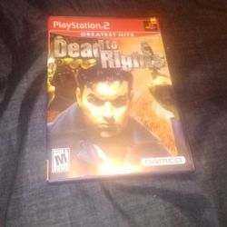 Dead to Rights Playstation 2 Video Game Complete With Manual 