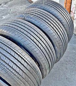 225/50/18 Goodyear vendo un set de llantas usadas excelente condiciones de vida las 4 ✅🤩I am selling a set of used tires, all 4 in excellent living c