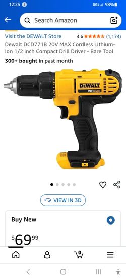 DeWalt cordless 1/2 in.Compact drill driver