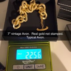Vintage Avon 7” Bracelet & 24” Knecklacce  