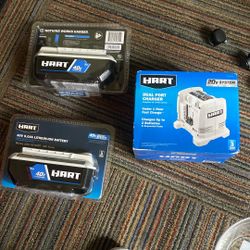 Hart 40v 5ah Batteries with charger